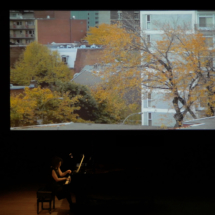 Eve Egoyan performing Ann Southam Simple Lines of Enquiry / David Rokeby Machine for Taking Time - Fall Trees