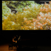 Eve Egoyan performing Ann Southam Simple Lines of Enquiry / David Rokeby Machine for Taking Time