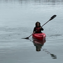 Eve Egoyan, kayaking in Victoria, B.C.